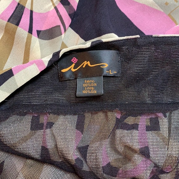 Printed Silk Halter Tunic - Picture 4 of 4